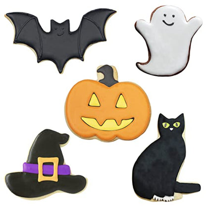  Halloween Cookie Cutter Set 5-Pcs. Premium Made In USA By Ann Clark