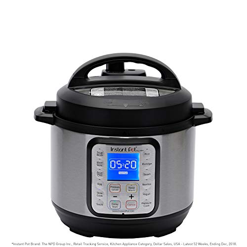  Duo Plus Mini 3 Quart 9-in-1 Electric Pressure Cooker, 15 One-Touch Programs & Tempered Glass Lid, Clear 7.6 Inch, Mini 3 Quart