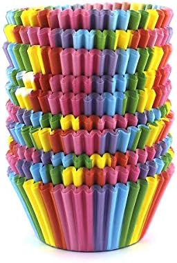  Baking Cups Cupcake Liners, Standard Sized, 300 Count (Rainbow)