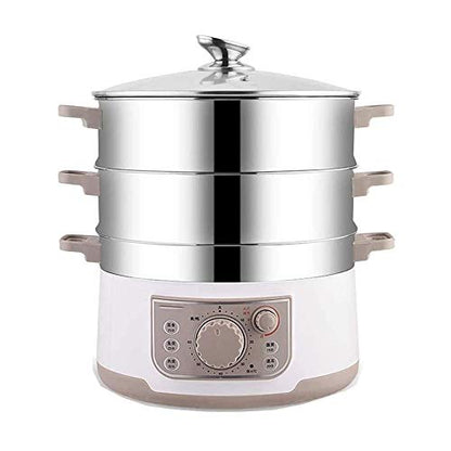  HYDZQ Electric Steamer Multifunctional Household Food Grade 304 Stainless Steel Large-Capacity Steaming Pot In Electric Steam Pot