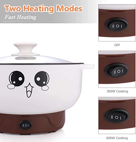  Electric Cooker 110V，4in 1 Small Electric Cooker Household Multifunctional Frying Pan With Steamer Cooking Dormitory Steamer 2-person 3-in-one Pot, 2.8L