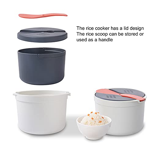  Microwave Rice Cooker 2-Layer Efficient Multiple Function Easy To Use For Home Kitchen Daily Life