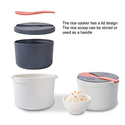  Microwave Rice Cooker 2-Layer Efficient Multiple Function Easy To Use For Home Kitchen Daily Life