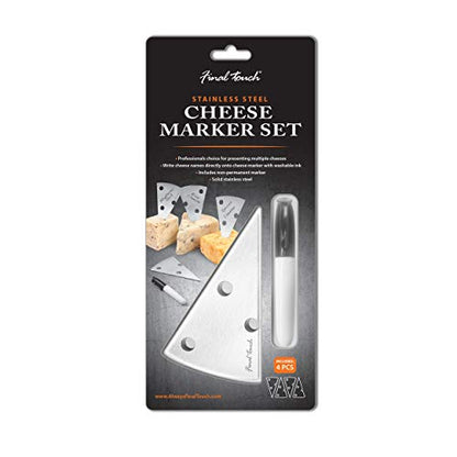  Final Touch Stainless Steel 4 Piece Cheese Marker Set
