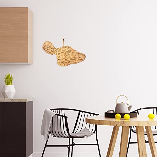  Destination Maui Serving And Cutting Board, Includes Hang Tie For Wall Display