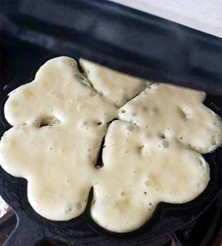 Cast Iron Waffle Heart Shape Maker With Handle Hoder And Basting Brush…
