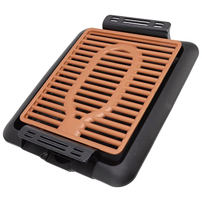  Healthy Electric Frying Pan Durable NonStick No Smoke Copper Large Electric Frying Pan Removable Tray Fast Heating For Party US Plug 125V