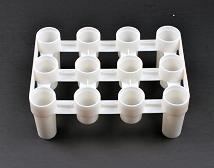  AstFerment Racks & 1 Drip Beer Bottle Cleaning, Drying And Sanitizing, FastRack12 One Rack & One Tray, White