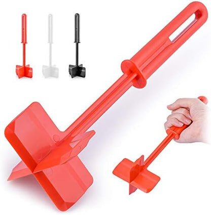  Meat Chopper - Premium Meat Masher, Ground Beef Masher, & Hamburger Chopper Utensil - Perfect For Turkey, Mashed Potato, Baking, Cooking & More (Black)