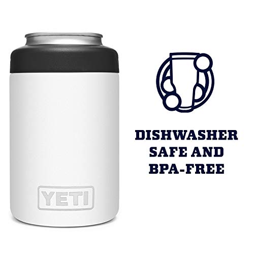 Yeti Rambler 12 Oz. Colster Can Insulator For Standard Size Cans, White, 1 Count (Pack Of 1)