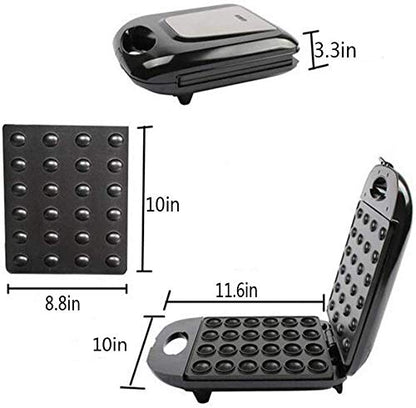  Electric Walnut Cake Maker, Automatic Mini Nut Waffle Bread Machine Sandwich Iron,Toaster Baking Breakfast Pan Oven