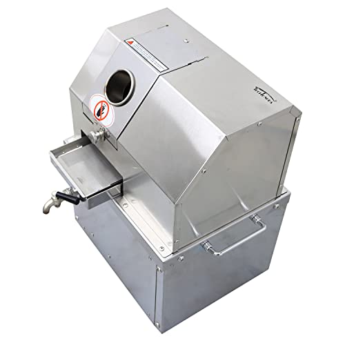  Sugarcane Press Electric Sugar Cane Juice Machine Sugarcane Ginger Sweet Sorghum Juice Extractor Pressing With 3 Rollers Stainless Steel Updated Version 110V For Commercial Use
