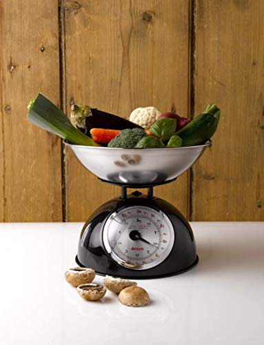  Retro Kitchen Scales, Black;17848101 24.70 X 24.70 X 24.70 Cm