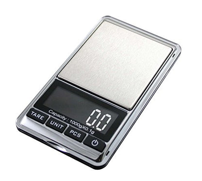 Merican Weigh Scales HP Series Precision Digital Pocket Weight Scale, Chrome 1000g X 0.1G (CHROME-1KG)