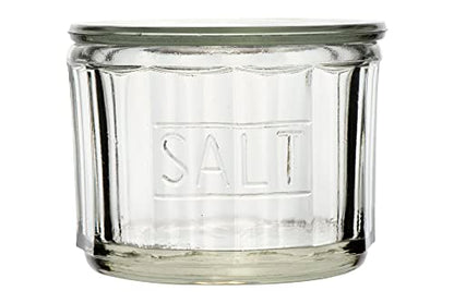  DA3024 Salt Glass, 4.5"L X 4.5"W X 3.5"H, Clear