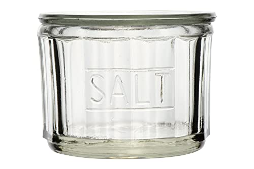  DA3024 Salt Glass, 4.5"L X 4.5"W X 3.5"H, Clear
