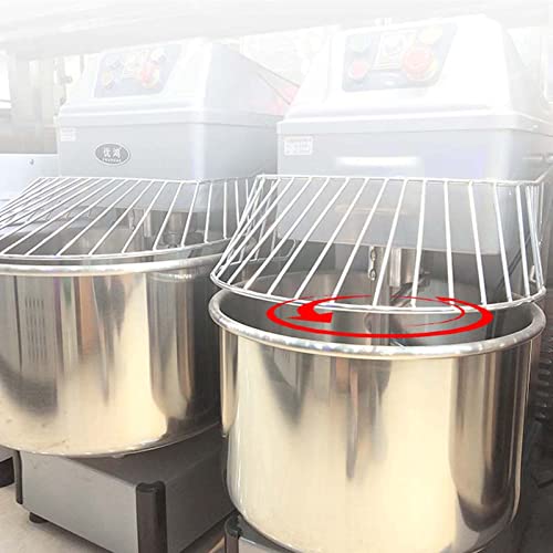 Commercial Food Mixer 21QT Commercial Food Stand Mixer Dough Kneading MachineDouble -speed Double-acting 304 Stainless Steel 1.5KW 120V