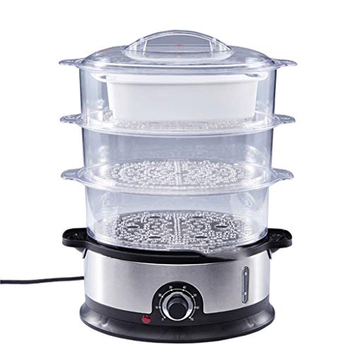  WAZTT Home Electric Food Steamer Multifunctional Steamer Pot Automatic Power-Of 3-Layer Large Capacity Seafood Steamer Cooker
