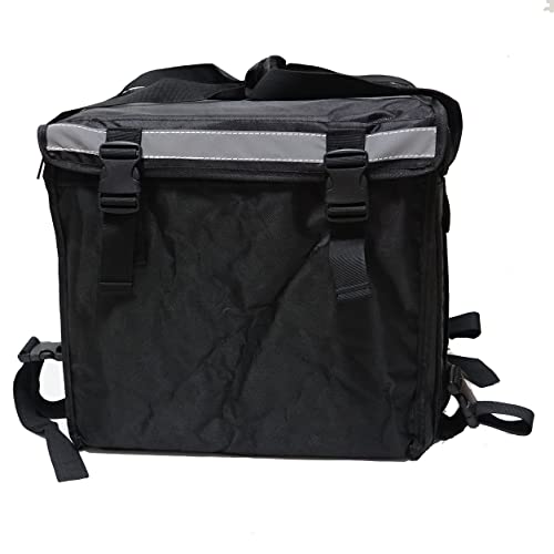  K-64B: Big Pizza Delivery Backpack, Food Bag, Side+Top Loading, Zipper Closure, 16" L X 16" W X 16" H