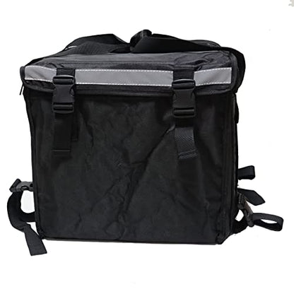  K-64B: Big Pizza Delivery Backpack, Food Bag, Side+Top Loading, Zipper Closure, 16" L X 16" W X 16" H