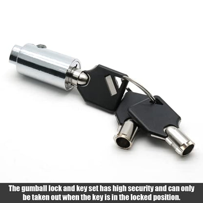  Universal Vending Machine Lock And Key, Soda Machine Lock With Tubular Keyway, Snack Machine Lock Candy Machine Lock Replacement For Coke Machine, Gumball Machine (Keyed Alike)