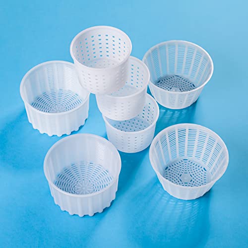  King Cheese Molds Kit Cheese Molds For Soft Cheeses Cheesemaking Molds And Supplies From The Manufacturer Cow Goat Rennet Cheese Mould Cheesemaking Queso | 0.55-1.3 Lbs Original HOZPROM