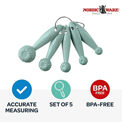 Nordic Ware Sea Glass Spoons Bundt Measuring, Set Of 5