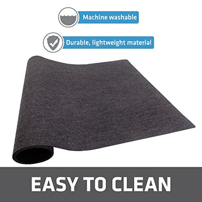  Under Sink Mat, Waterproof Cabinet Protection Mats For Kitchen & Bathroom, Absorbent Shelf Liners, Slip-Resistant, Non-Adhesive, Machine Washable, Durable (USA Made)(24”x29”)(Charcoal)