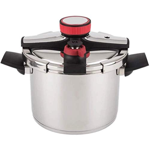  WETYG Stainless Steel Pressure Cooker With Easy Lock Lid，Adjustable Pressure Limiting Valve, -hand Operated Switch
