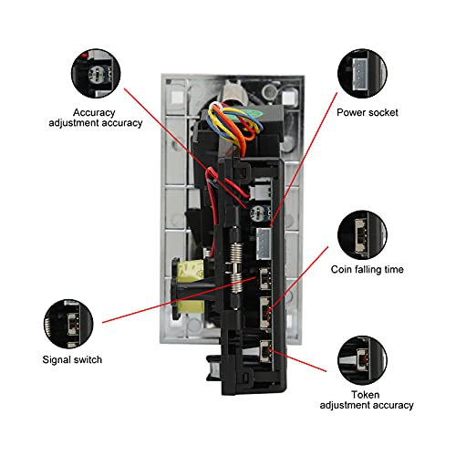  Dpofirs Coins Acceptor, Electronic Coin Acceptor For Arcade/Video/Games/Vending/Washing Machine Part, With An Anti‑electromagnetic