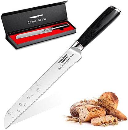  Damascus Nakiri Knife 7", Heavy Duty Kitchen Knife For Meat And Vegetable, High Carbon Stainless Steel & Pakkawood Handle, Magnetic Box, Amazing Gift Option.