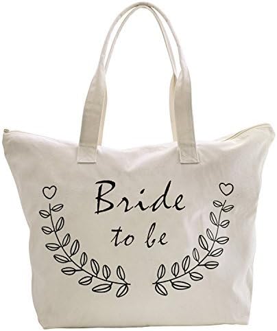  ELEGANTPARK Bridal Shower Gifts For Bride Bag Bride To Be Gifts Honeymoon Gifts For Bride Wedding Enagagement Gifts Graduation Gifts And So The Adventure Begins Tote With Zipper And Pocket Canvas