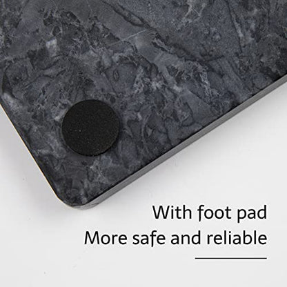  Marble Pastry Board 16x12 Inch Cutting Board Marble Serving Tray For Cheese Perfect For Keep The Dough Cool And Chocolate Tempering Easy To Clean Sleek Design, Gray