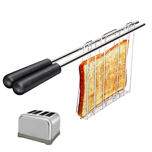  Sandwich Cage For Toaster, Toaster Tong Sandwich Rack, Classic Toaster Sandwich Clip, Stainless Steel Toaster Cage Accessory
