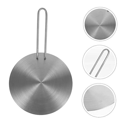  2pcs Induction Cooker Heat Conduction Plate Silver Detachable Thermal Pad