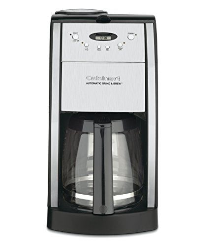 Cuisinart DGB-550BKP1 Automatic Coffeemaker Grind & Brew, 12-Cup Glass, Black And CPT-180P1 Metal Classic 4-Slice Toaster, Brushed Stainless
