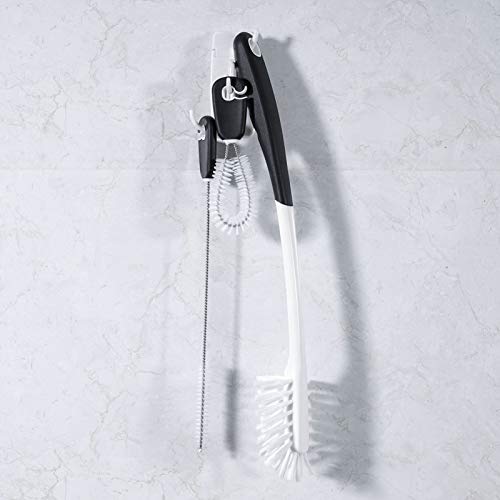  3-in-1 Water Bottle Cleaning Brush Set, Long Handle Water Bottle Scrubbing Brush, Built For Cleaning Narrow Neck Bottles, Sport Bottles, Baby Bottles, Coffee Mugs, Tumblers, Wine Decanters, Flask