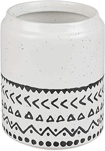  Kopmath Ceramic Utensil Holder For Countertop, Large Utensil Crock, Thick & Sturdy, Dishwasher Safe, Cute Starry-Sky Bohemian, Closure Mouth, Easy To Hold, Cooking Utensils Holder For Kitchen Décor