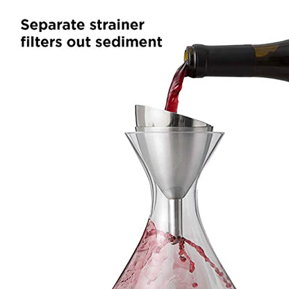  Wine Aerator Shower Funnel With Sediment Strainer