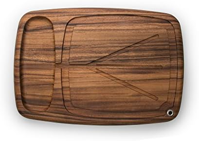  Kansas City Carving Board With Juice Channels, 22 X 15 X 2.5 Inches, Acacia Wood