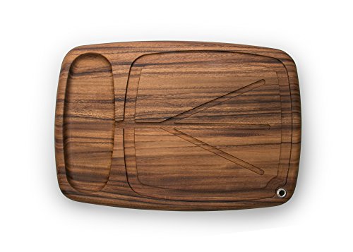  Kansas City Carving Board With Juice Channels, 22 X 15 X 2.5 Inches, Acacia Wood
