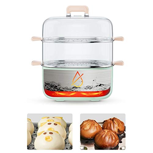  Electric Steamer Multifunctional Large-Capacity Double-Layer Breakfast Artifact Small Transparent Egg Steamer Household