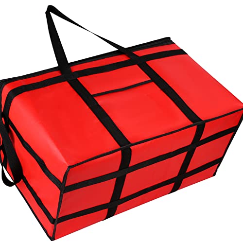  Musbus Premium Insulated Food Delivery Bag 23x14x15 Inches Waterproof Catering Supply Bag For Hot Food Delivery - Premium Food Warmer Bag For Uber Eats And Doordash Food Delivery Heavy Duty