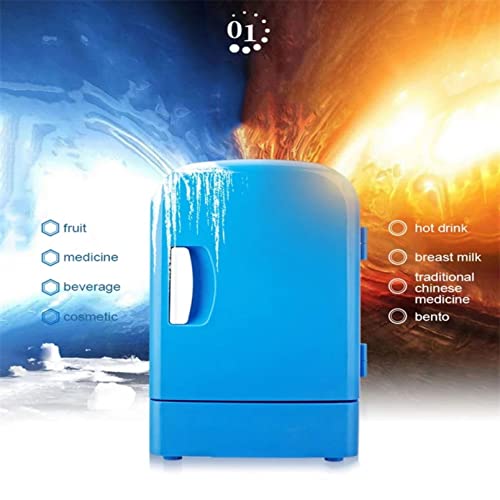  TONPOP Portable Makeups Refrigerator, Mini Refrigerator 4L Car Cooler 30-40W Dc 12v Ac 220-240v Hot And Cold Mode Cosmetic Storage Rv Travel Camping Gift (220v)
