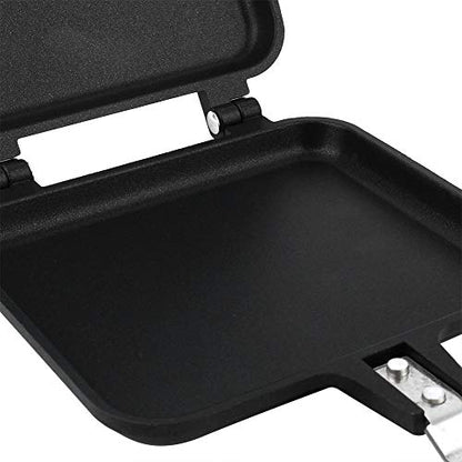  Frying Pan - Delaman Dual-sided Non-stick Sandwich Pan Waffle Maker For Cake Toast Sandwich