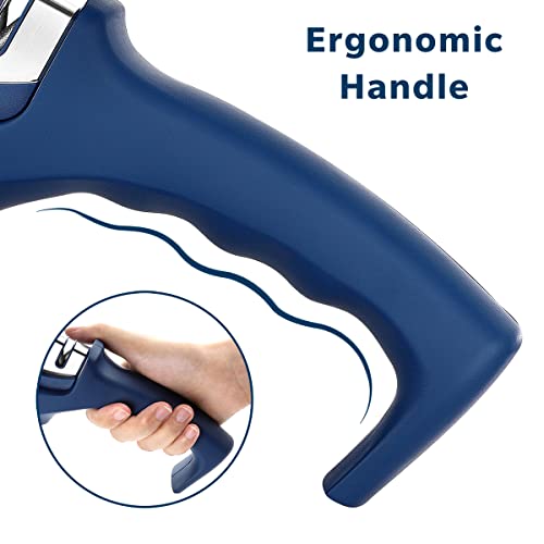  Kitchen Knife Sharpener Professional 3 Stages, Kitchen Knife Sharpener Manual Sharpening, Knife Sharpener For Kitchen Knives With Stainless Steel Ceramic Diamond Blade