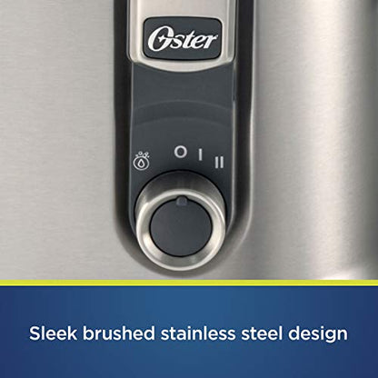 Oster® Easy-to-Clean Professional Juicer, Stainless Steel Juice Extractor, Auto-Clean Technology, XL Capacity, Gray