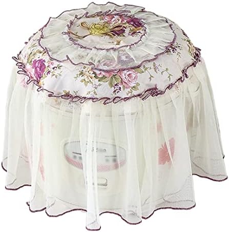  Luchike 2 Pcs Printed Lace Dust Cover For Pressure Cooker Round Cloth Cover For Rice Cooker Home Decorative Rice Cooker Accessories Red