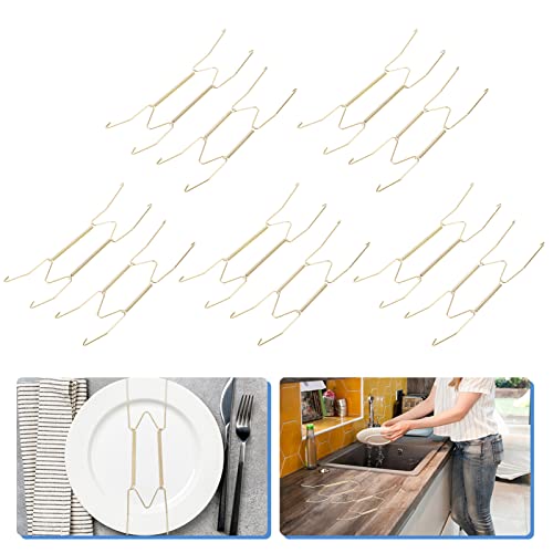  30 Pcs Wire Plate Hanger Plate Spring Hook Wall Plate Hanger For Decorative Plate