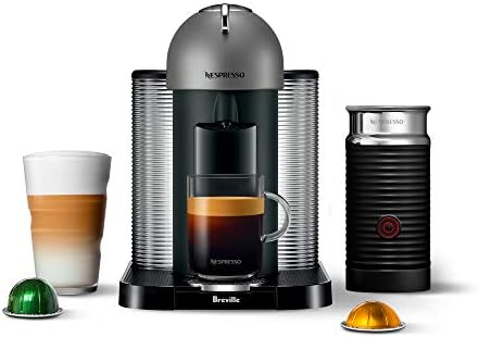  Nespresso Vertuo Coffee And Espresso Machine By Breville, 5 Cups, Chrome